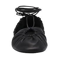 Women's Mesure Lace-Up Leather Ballerina