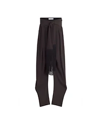 Wool and Viscose Like Barrel Pants