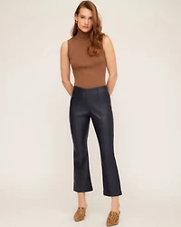 Sigourney Pintuck Faux Leather Pants