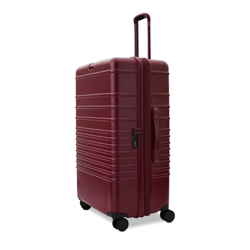 The Large Check in Roller - Burgundy