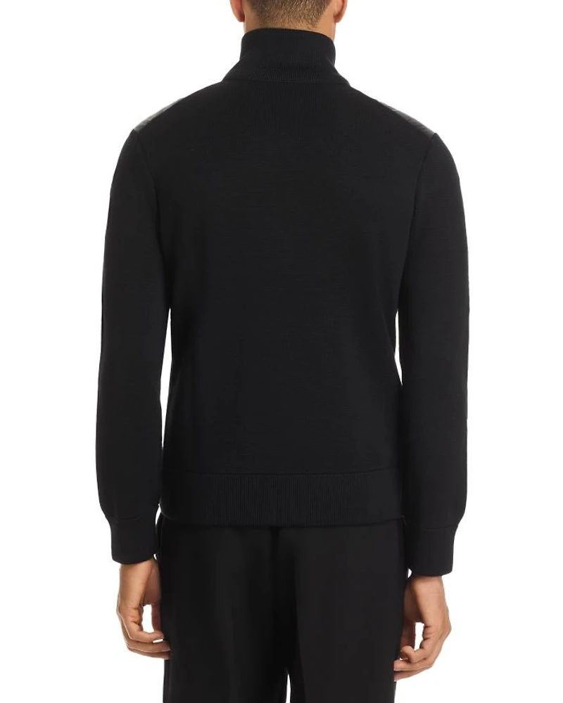 Padded Zip Up Cardigan