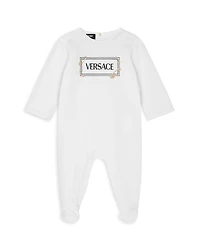 Versace Unisex Pinned Logo Print Footie - Baby