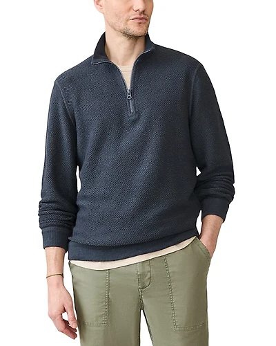 Faherty Whitewater Quarter Zip Sweatshirt