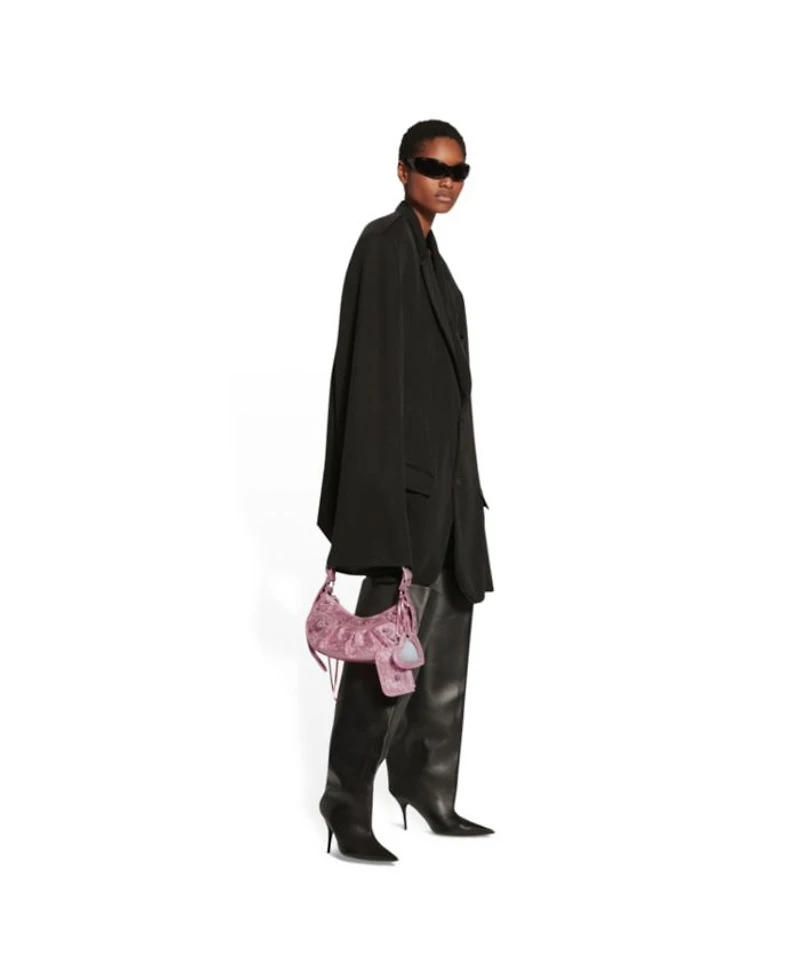 Le Cagole Shoulder Bag with Rhinestones