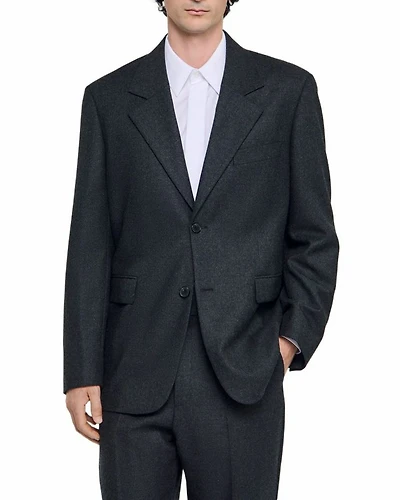 Classic Wool Suit Jacket