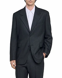Sandro Classic Wool Suit Jacket