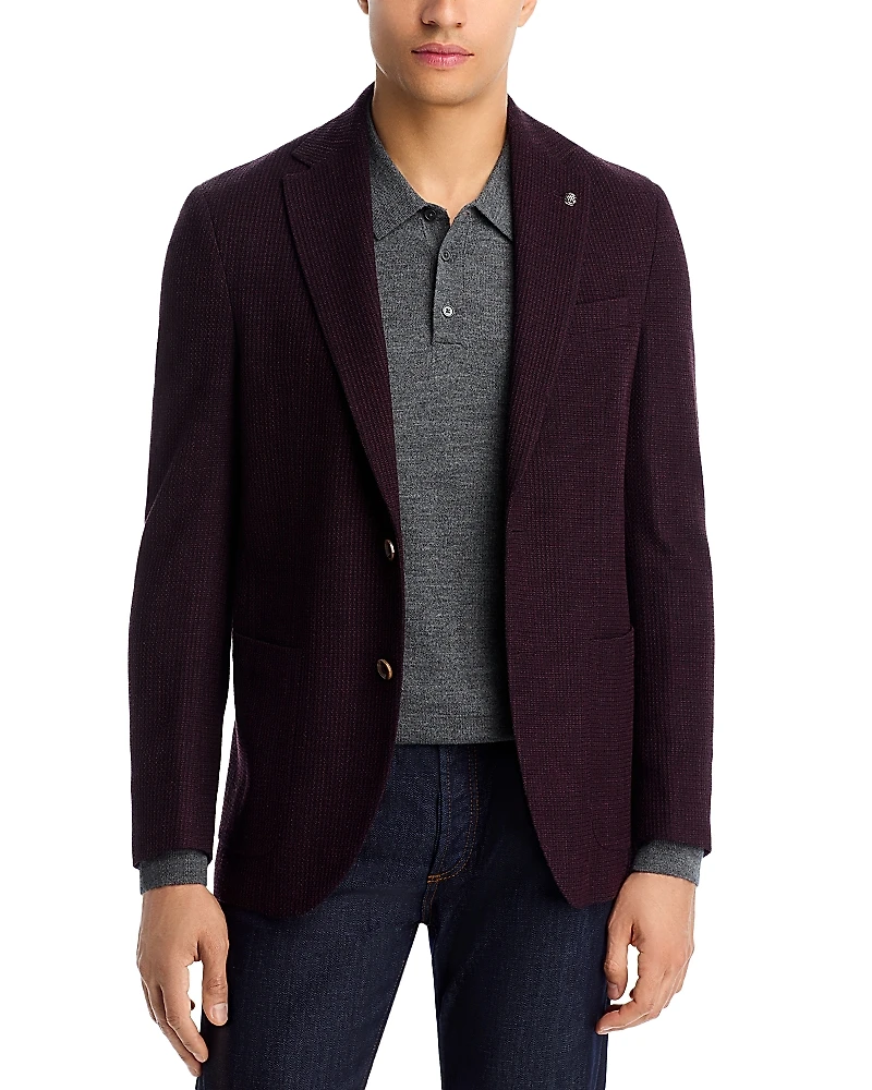 Jack Victor Hampton Textured Jersey Regular Fit Unstructured Sport Coat