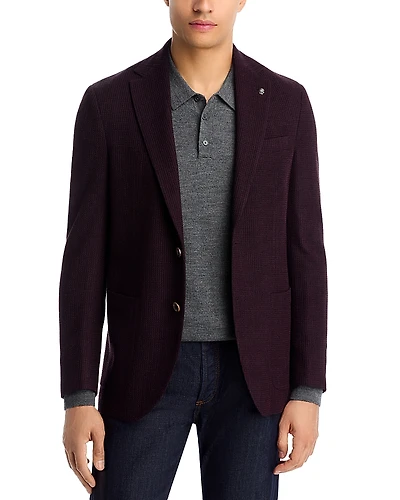 Jack Victor Hampton Textured Jersey Regular Fit Unstructured Sport Coat