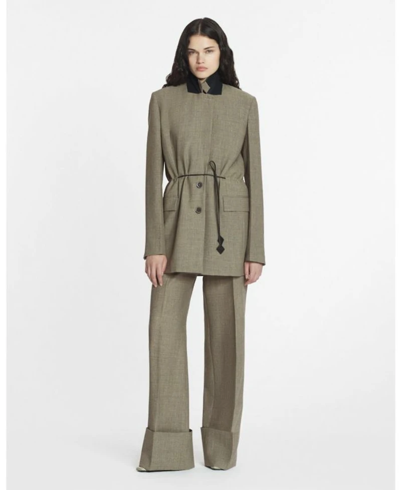 Belted Wool Jacket