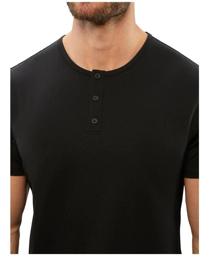 AO Henley Curve Hem T-Shirt