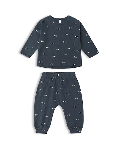 Rylee + Cru Boys' Star Print Long Sleeved Tee & Pants Set - Baby