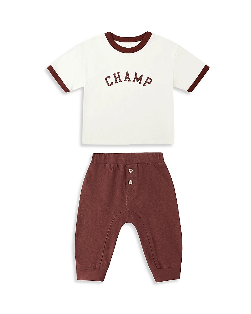 Rylee + Cru Boys' Champ Ringer Tee & Pants Set - Baby