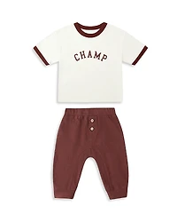 Rylee + Cru Boys' Champ Ringer Tee & Pants Set - Baby