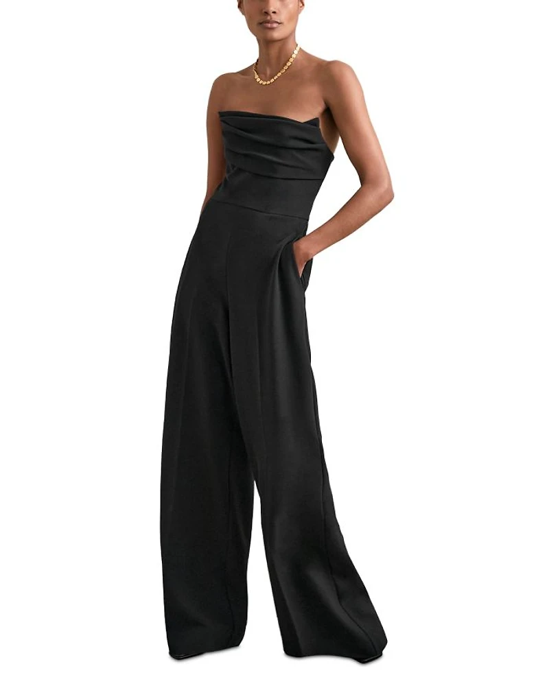 Ayla Structured Bandeau Jumpsuit