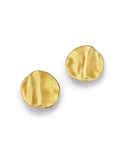 Bloomingdale's Fine Collection Wavy Texture Button Stud Earrings