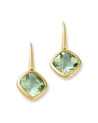 Bloomingdale's Fine Collection Prasiolite Bezel Drop Earrings