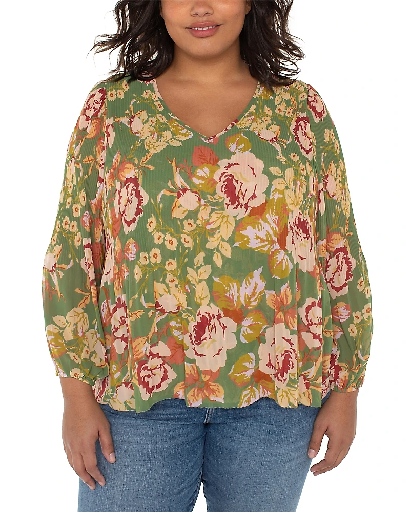 Liverpool Los Angeles Plus Pleated Top