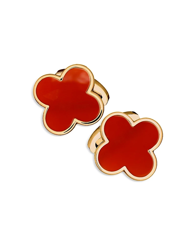 Jan Leslie 18k Gold Vermeil Clover Cufflinks