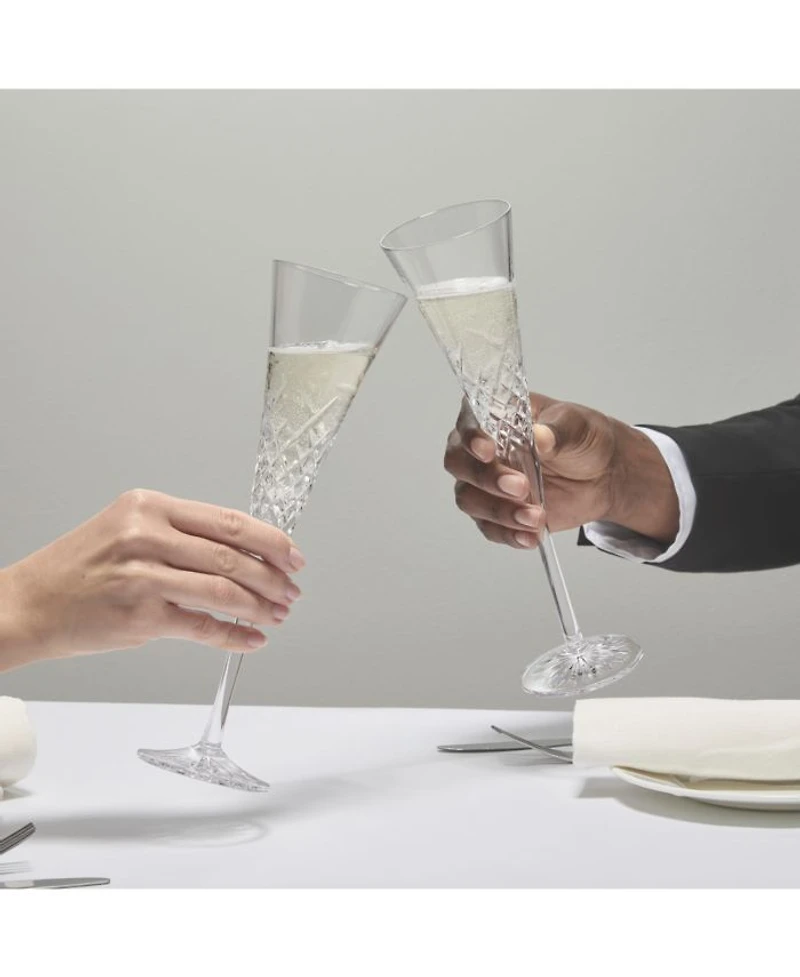 Wishes "Happy Celebrations" Toasting Flutes, Set of 2