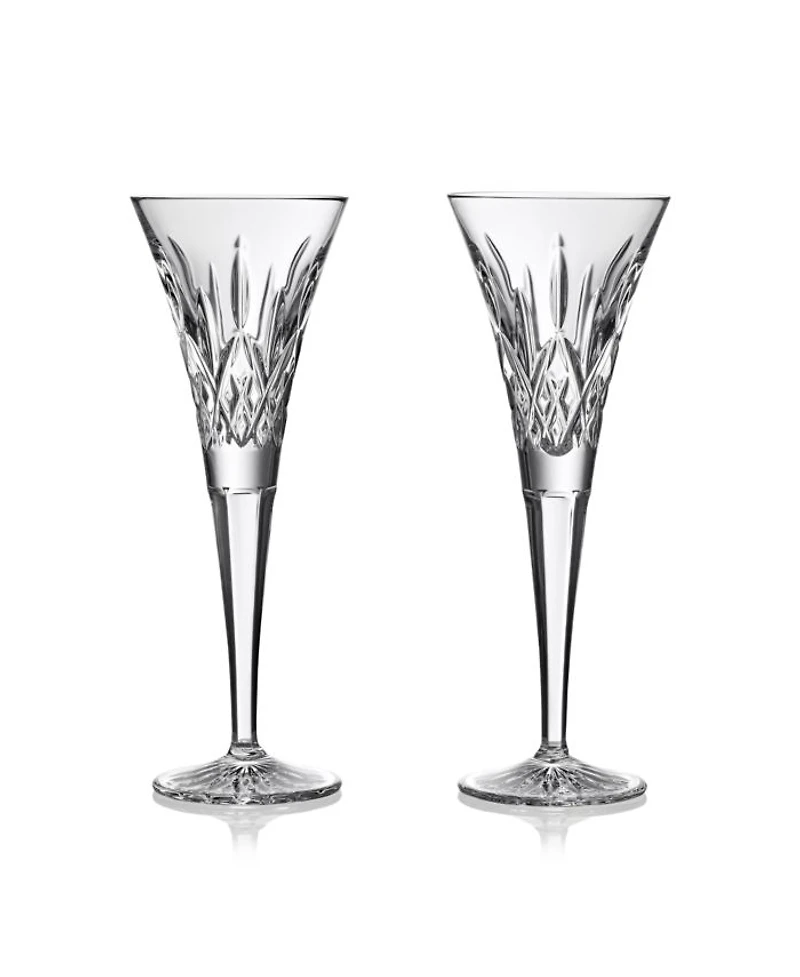 Lismore Toasting Flutes, Set of 2