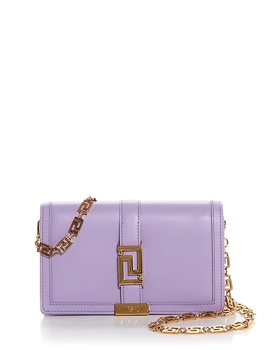 Versace Greca Goddess Leather Chain Wallet