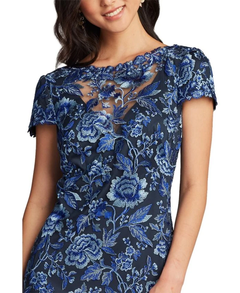 Oran Embroidered Tulle Gown
