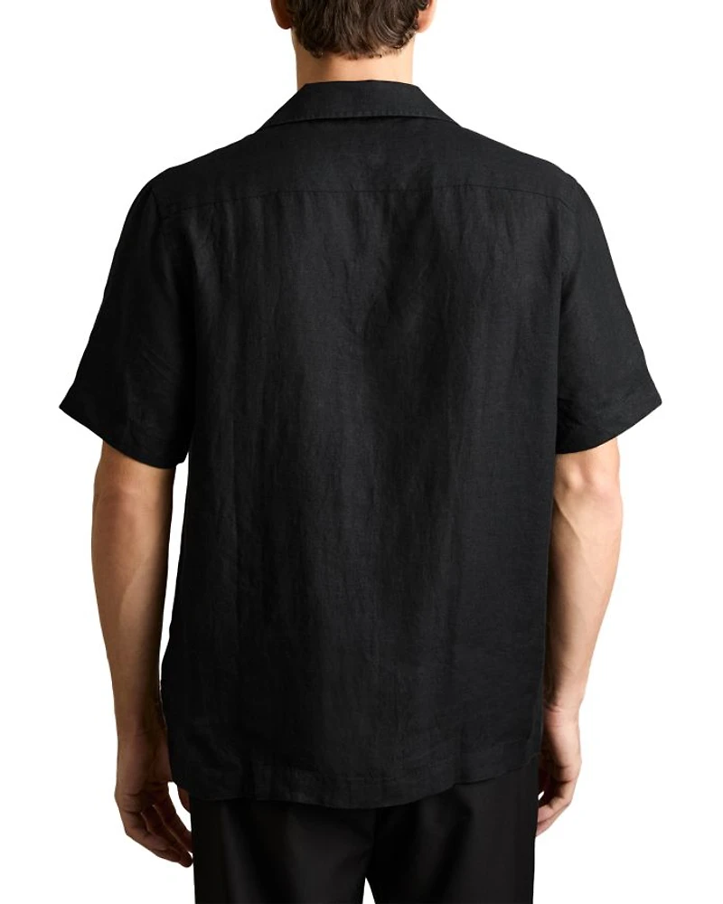 Beldi Oversized Textured Camp Shirt