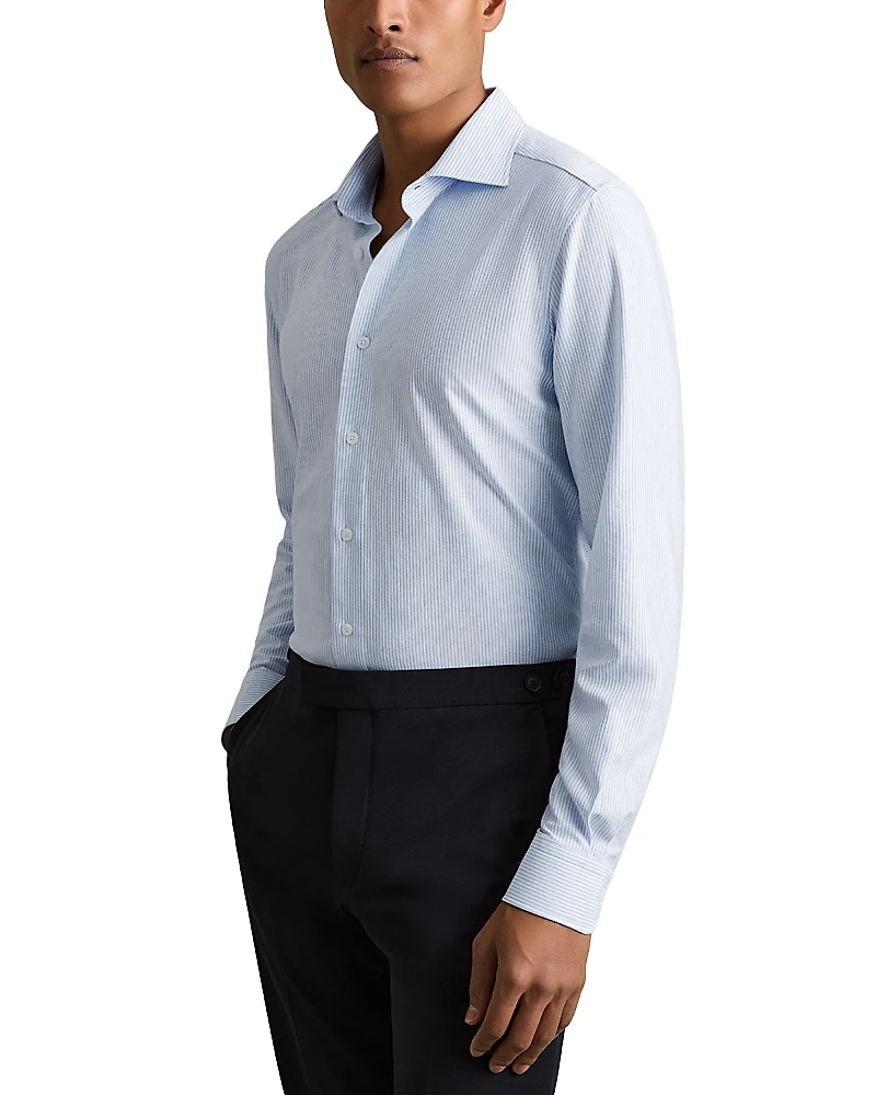 Reiss Valdo Long Sleeve Button Front Shirt