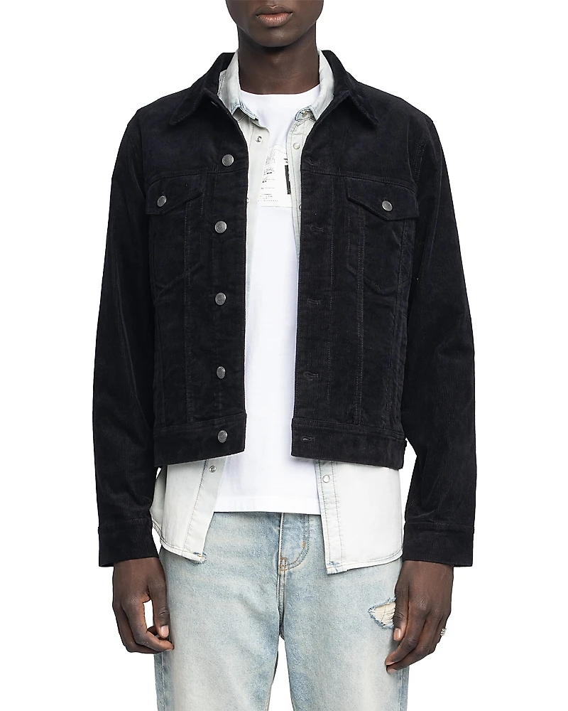 Zadig & Voltaire Bases Velvet Trucker Jacket