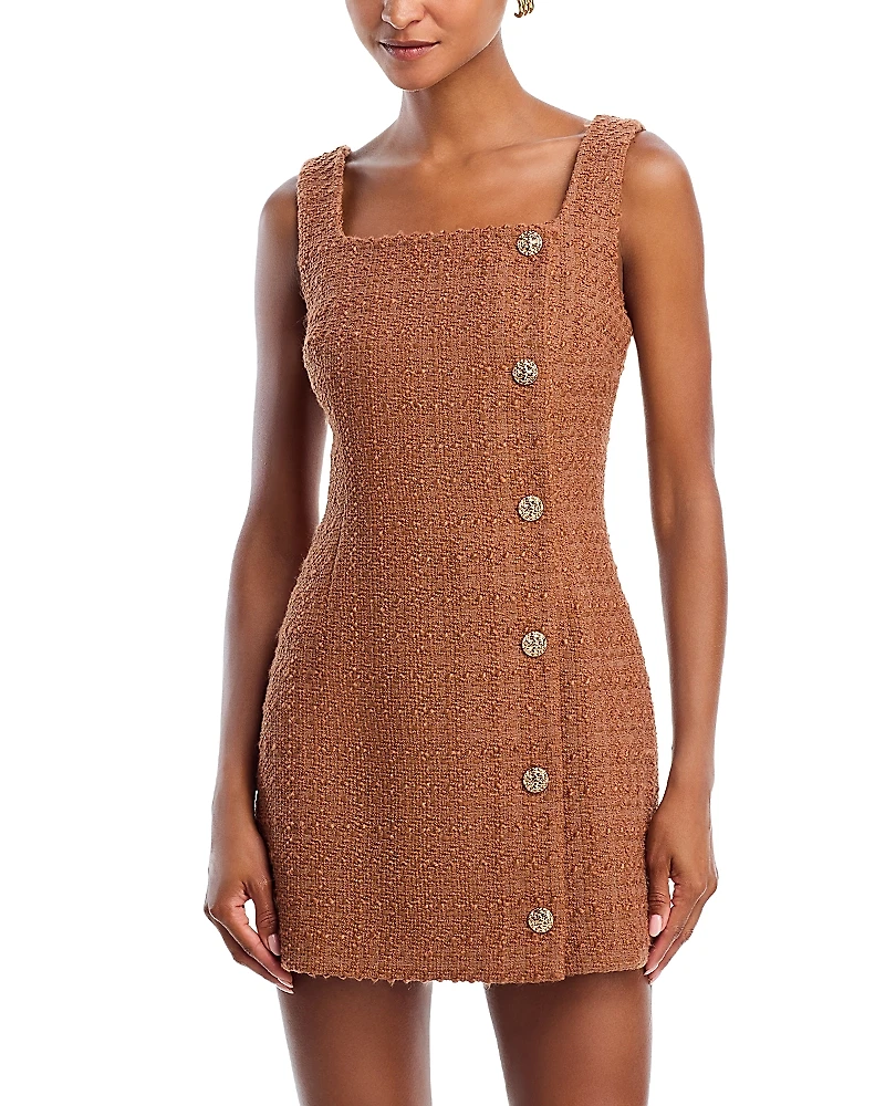 French Connection Structured Tweed Mini Dress