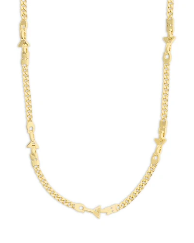 Jumbled Signature Logo Link Necklace, 18"-20"
