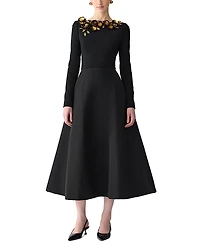 Carolina Herrera Embellished Silk Dress