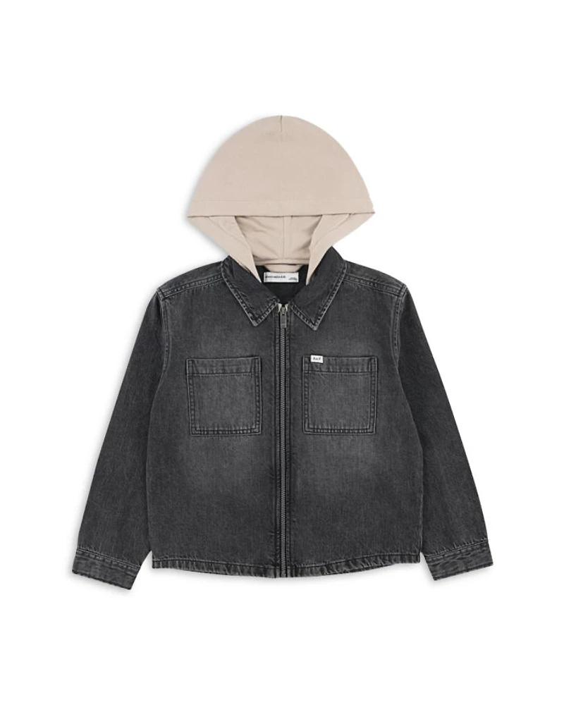 Boys' Abercrombie & Fitch Hooded Denim Jacket - Little Kid, Big Kid