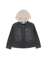 Boys' Abercrombie & Fitch Hooded Denim Jacket - Little Kid, Big Kid