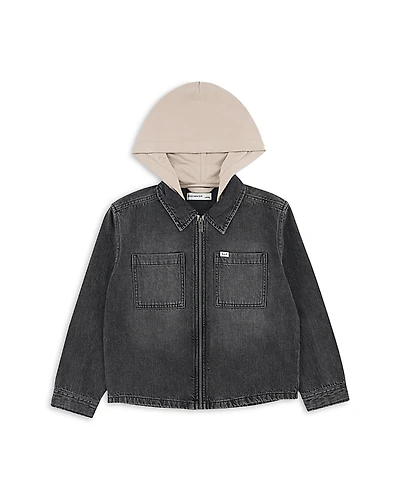 Abercrombie kids Boys' & Fitch Hooded Denim Jacket - Little Kid, Big Kid