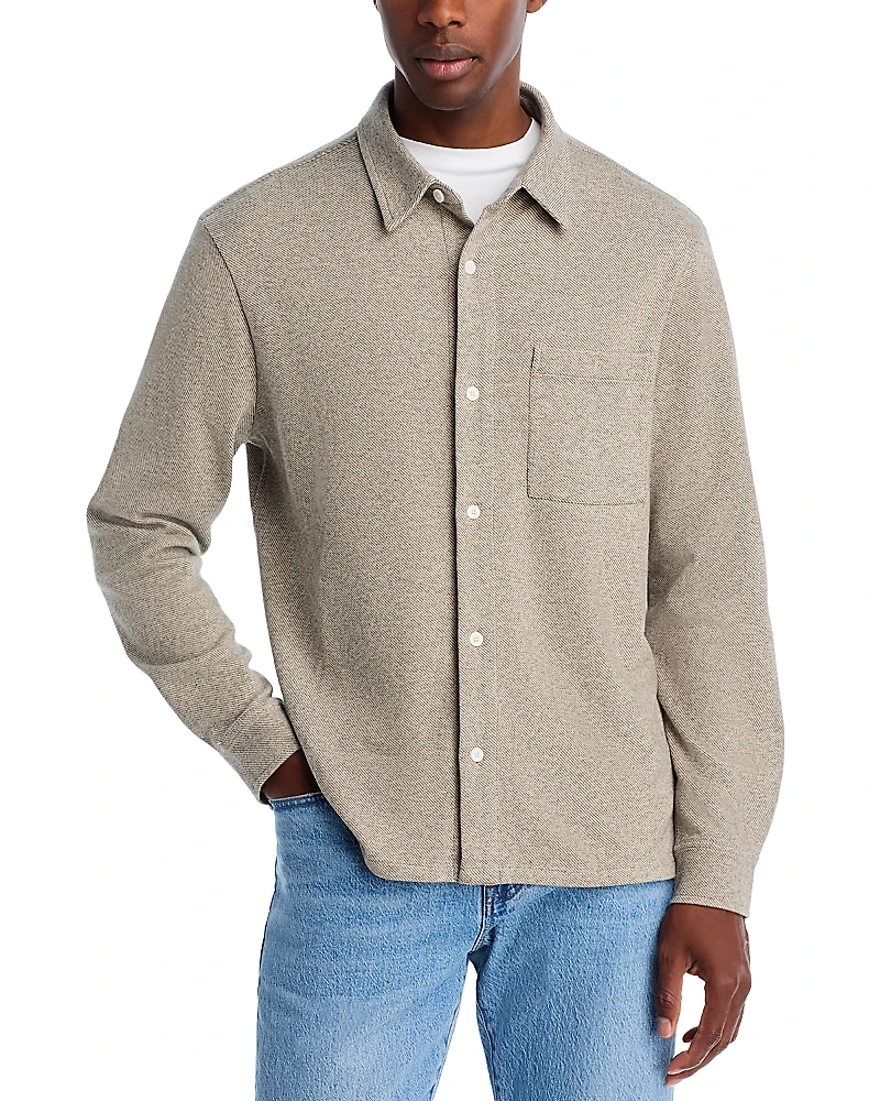 Madewell Heathered Twill Button Front Shirt
