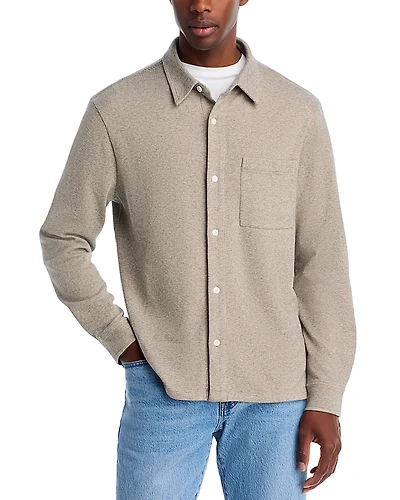 Madewell Heathered Twill Button Front Shirt