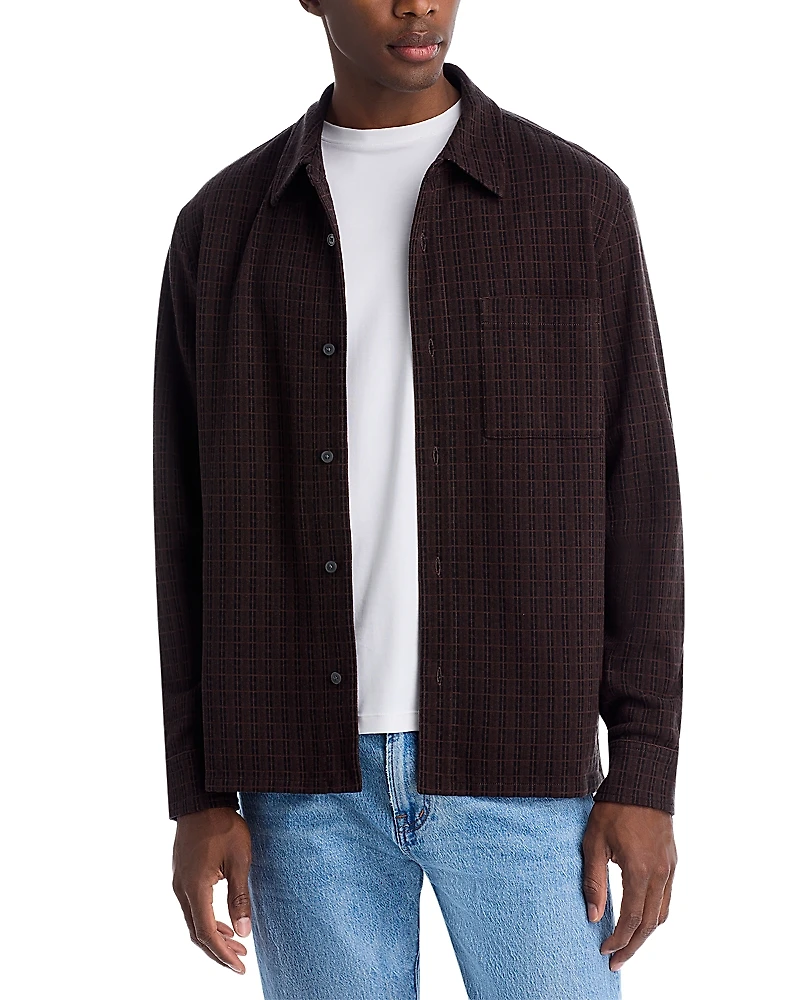 Madewell Houndstooth Long Sleeve Button Down Shirt