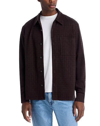 Madewell Houndstooth Long Sleeve Button Down Shirt