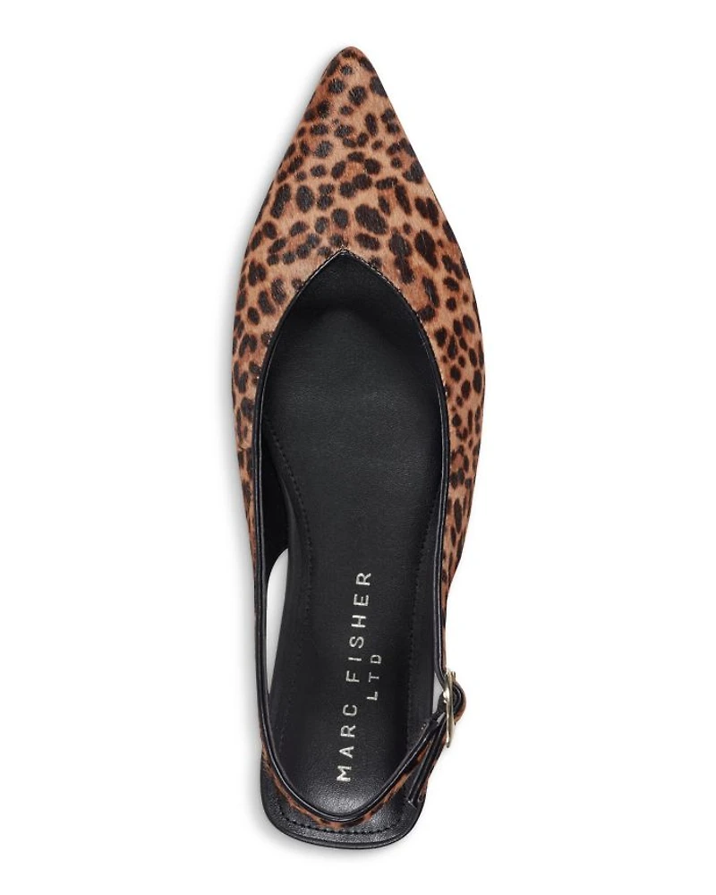 Women's Gabraly Calf Hair Slingback Flats
