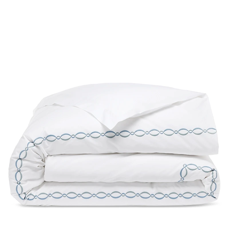 Matouk Brando Embroidered Percale Duvet Cover, Full/Queen - Exclusive