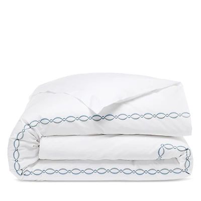 Matouk Brando Embroidered Percale Duvet Cover, Full/Queen - Exclusive