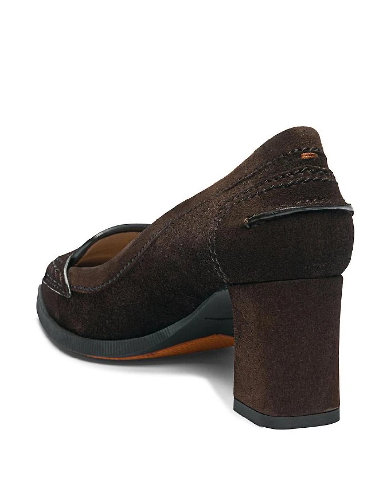 Women's Suede Mid-Heel Pump