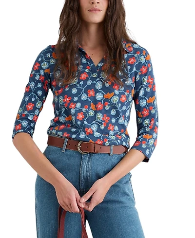 Seasalt Cornwall Women's Wavecrest Quarter Sleeve Top