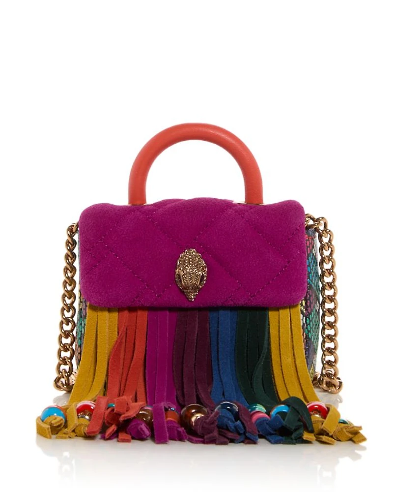 Micro Kensington Tassel Suede Bag