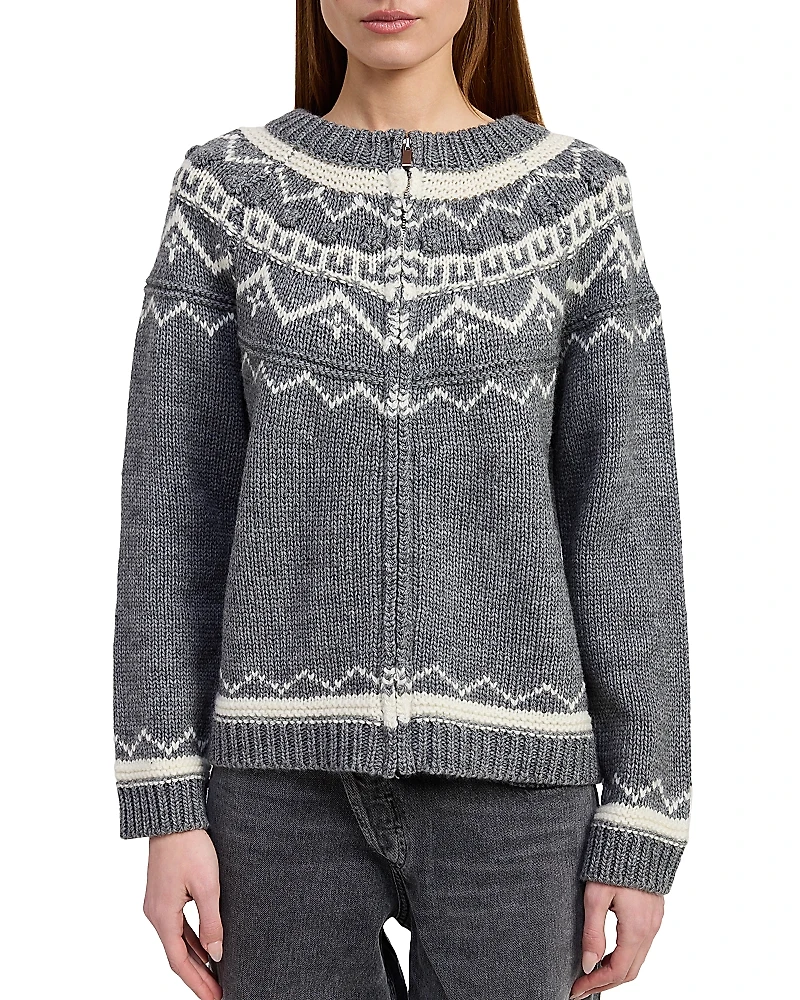 En Saison Esther Patterned Knit Jacket