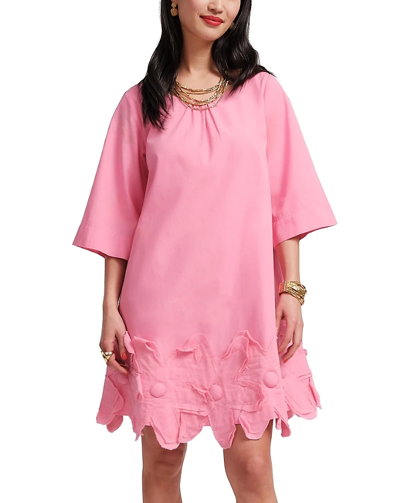 Frances Valentine Zennia Flower Hem Dress