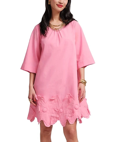 Frances Valentine Zennia Flower Hem Dress