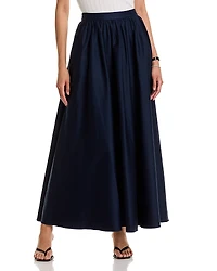 French Connection Sateen Weave Cotton Maxi Skirt