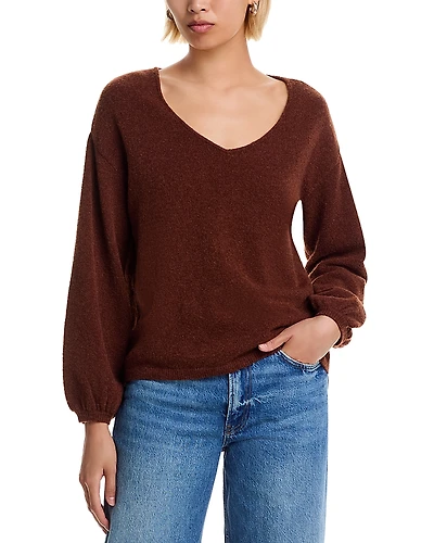 French Connection Vhari Knit V Neck Pullover Sweater
